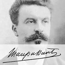 photo de guy de maupassant. un homme avec une moustache